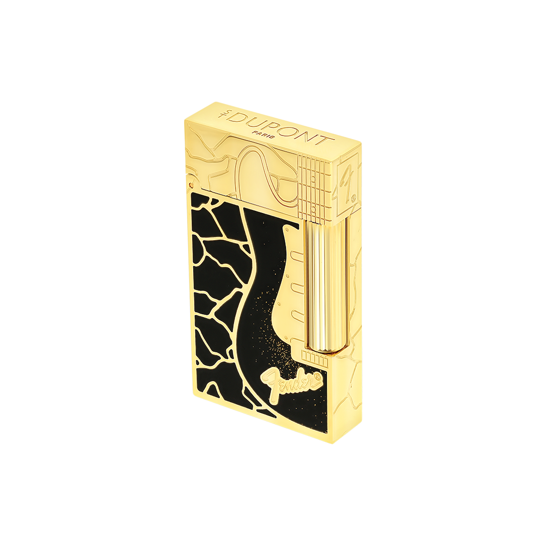 banner1 (57) S.T. Dupont Ligne 2 Fender Black & Gold Lighter - Image 1